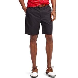 St Andrews Links Plain-Front Golf Shorts - Black
